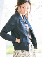 メモリージップブルゾン/カーキグリーン