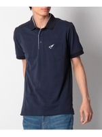 レイヤード風ポロシャツ/ブルー系(094)