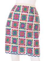 刺繍タイトスカート/GRN