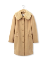 3WAY フェイクファーシャギーコート/ライトベージュ(051)