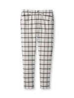 [L]チェック柄ストレッチスキニーパンツ/ホワイト(201)