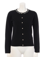 カシミヤタッチニットカーディガン/オフ