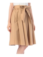 タイプライターリボンギャザースカート/ベージュ(052)