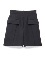 フラップショートパンツ/BLK