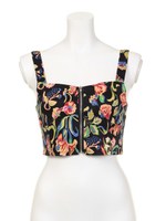 フラワービスチェ/ホワイト