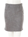 ベルト付きスウェードミニスカート/グレー