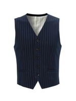 モックロディ ストライプ ベスト/ダークグレー(313)