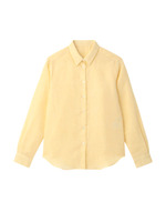 リネン混シャツ/ブルー(092)