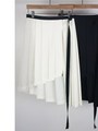 TWIL WRAP SKIRT/ブラック
