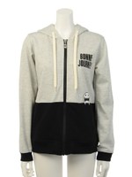 コビー2トーンジップパーカー/ネイビー