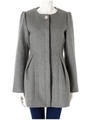 パールビジューウールコクーンコート/グレー