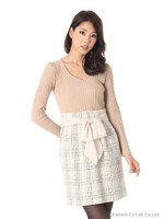 リブドッキングワンピース/オフホワイト