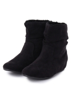 内ボアインヒールショートブーツ/ブラック(019)