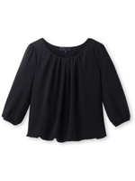 [L]ドレーププルオーバー/ブラック(019)