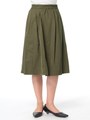 ☆タックフレアスカート/カーキ