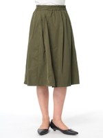 ☆タックフレアスカート/カーキ
