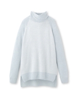 イレギュラーヘムタートルニット/オフホワイト(003)