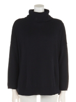 サイドケーブル切替タートルニット/ネイビー