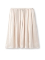 消しプリーツサテンスカート/ライトベージュ(051)