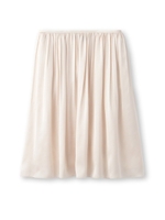 消しプリーツサテンスカート/ライトベージュ(051)