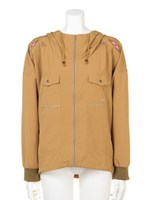 ZIP UPパーカー/BE