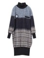 グラデーションチェックワンピース/NVY