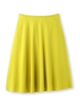圧縮スムースサーキュラースカート/イエロー(032)