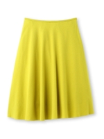 圧縮スムースサーキュラースカート/イエロー(032)