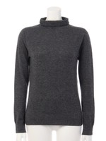 【GREED】ＣＡＳＨＭＥＲＥ　ＳＩＬＫ　Ｈｉｇｈ　ｎｅｃｋｅｄ　Ｓｗｅａｔｅｒ/OFF WHITE