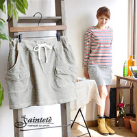 2トビ裏毛スウェットミニスカート