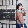 EVERYボーダーラウンドネックニットカットソー