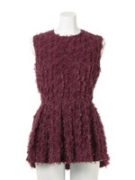 【GREED】ＤＯＴ　ＦＲＩＮＧＥ　Ｔｕｃｋ　Ｂｌｏｕｓｅ/WINE