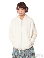 吊裏毛パーカ/杢グレー