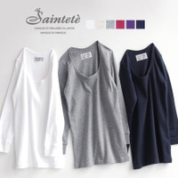 60/=フライスコットンカットソー［七分袖］