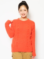 FISHERMAN SWEATER/ブラック