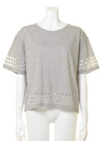 【LATINA】カットワークデザインTシャツ/GRY