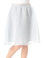 【W】シアーフレアスカート/ブルー