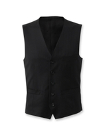 ドーメル84 シャドーストライプドレスベスト/ブラック(019)