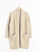 フロントボリュームロングカーディガン/ネイビー