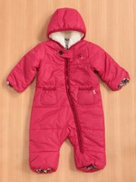 中綿フル丈フード付きつなぎ/ピンク