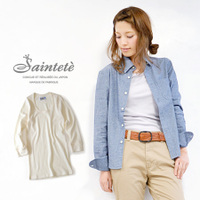 綿カシミヤフライス七分袖カットソー