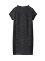 [L]ツイード調ダブルジャージワンピース/ブラック(019)