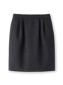 [L]メランジストレッチツィードスカート/ネイビー(493)