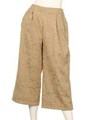 【CHILLE】ジャガードクロップドパンツ/ベージュ(005)