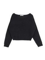 モヘアタッチショート丈ニット/アイボリー