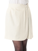 上品リボンレディスカート/クロ