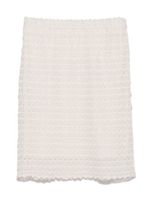 タイトニットミニスカート/WHT