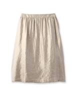 グラムツイルギャザースカート/ライトベージュ(051)