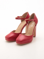 ストラップ付きセパレートパンプス/ブルー