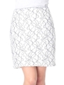 ニードルレースタイトスカート/シロ